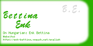 bettina enk business card